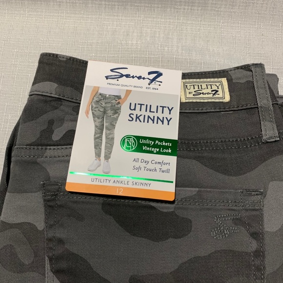 🆕 Seven7 Utility Ankle Skinny Pant - Picture 7 of 14